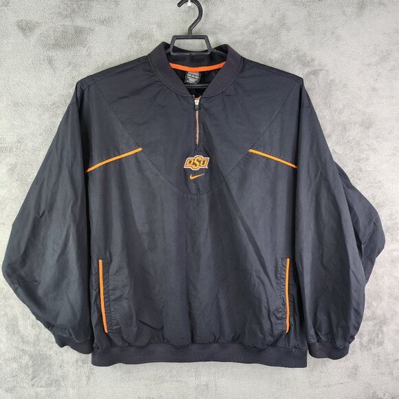 Men's Nike Clima-Fit Oklahoma State University Pullover Jacket 1/4 Zip Size XXL - Picture 2 of 15